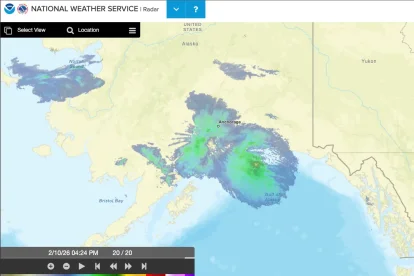La NOAA dijo que las imágenes fueron tomadas 