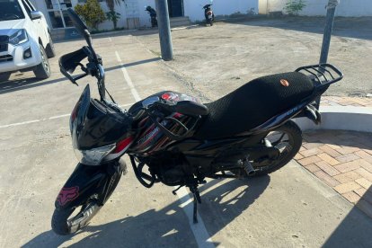 Esta motocicleta es parte de las evidencias.