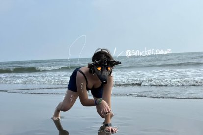 Gray es mexicana, está próxima a cumplir 18 años y se identifica con un perro golden retriever o con un gato.