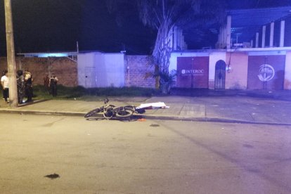 Así quedó la moto.