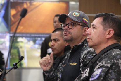 John Reimberg, ministro del Interior, da declaraciones desde Segura EP.