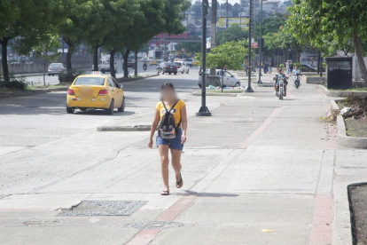 Sitio donde murió un presunto delincuente.