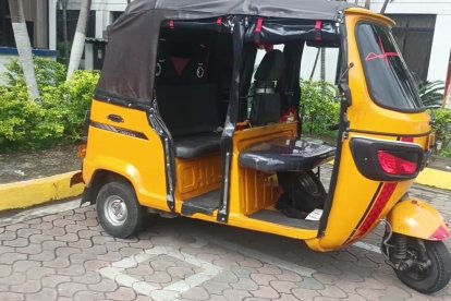 En esta mototaxi se habrían movilizado los causantes de los hechos.