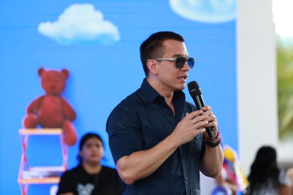 El presidente Daniel Noboa, en una fotografía de este mes de febrero de 2026.