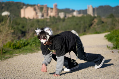 Un joven de 17 años de Sant Feliu de Llobregat (Barcelona), que se identifica con un lobo gris albino