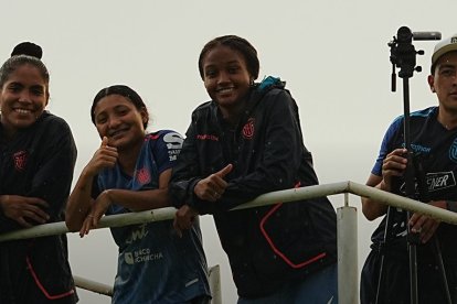 Las ecuatorianas durante una de sus últimas prácticas.