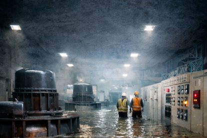 El agua alcanzó equipos clave de operación, generando pérdidas y retrasos en el complejo energético