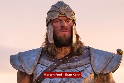 Martyn Ford interpreta a Shao Kahn, el poderoso villano que amenaza el destino del Reino de la Tierra