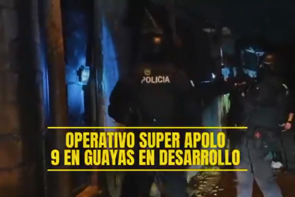 Operativo Apolo 9: Policía difundió acciones en Guayas y otras provincias.