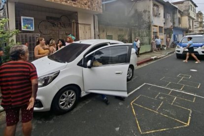 La víctima se encontraba a bordo de este vehículo.