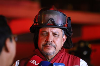 Myr. Julio César Rumbea, del benemérito cuerpo de bomberos de Guayaquil.