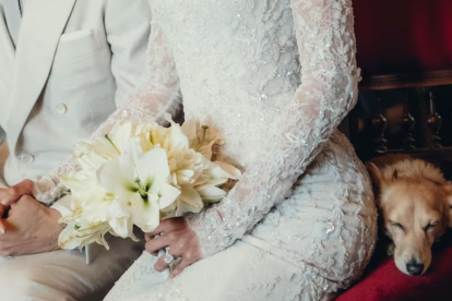 Al parecer, Leo hizo una siestita mientras se casaban sus papis Charles Leclerc y Alexandra Saint Mleux.