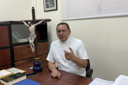 Omar Mateo, canciller de la Arquidiócesis de Guayaquil, afirmó que la guerra no es la solución para 