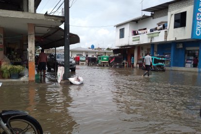 Así lucían las calles de la parroquia El Laurel.