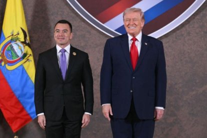 Donald Trump recibió a Daniel Noboa en la cumbre 