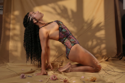 Body con print botánico para estar cómoda desde casa.