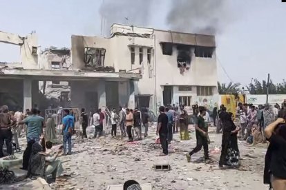 Captura de video tras el bombardeo a la escuela primaria de Minab (Irán), el 28 de febrero, a la que hace referencia el medio iraní.