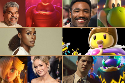 La película reúne a varias estrellas de Hollywood en su doblaje original, con Donald Glover, Luis Guzmán e Issa Rae entre las nuevas voces del universo de Mario