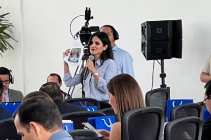 La legisladora oficialista Diana Jácome aseguró que se defenderá de la denuncia presentada por la bancada de la Revolución Ciudadana.