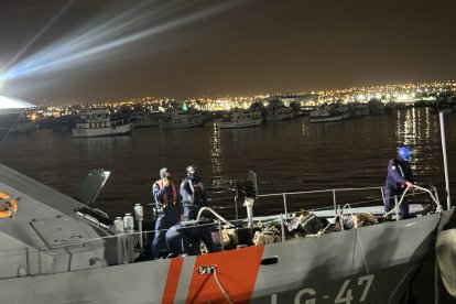 El alcaloide llegó a bordo de la lancha guardacostas Isla Baltra al puerto de Manta, la madrugada de este miércoles 11 de marzo