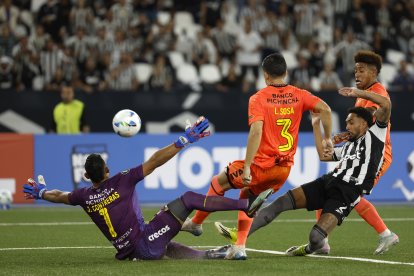 José David Contreras, el portero venezolano que brilla con Barcelona SC en Copa Libertadores.