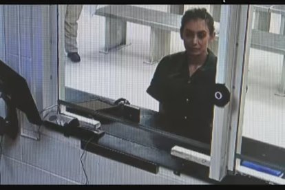 Esta es la madre durante su audiencia.