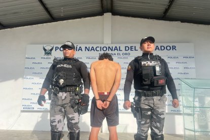 Durante un allanamiento en el centro de Arenillas aprehendieron a un ciudadano.