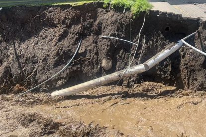 El sistema de conducción del agua potable se perdió.