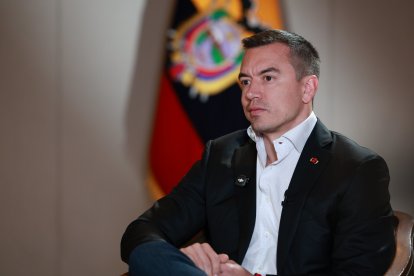 El presidente Daniel Noboa.