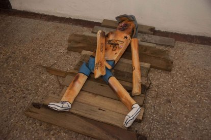 Esta escultura fue una de las más destacadas de los asistentes.