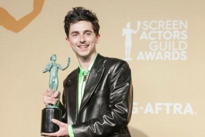 Timothée Chalamet es uno de los favoritos a ganar el Óscar.
