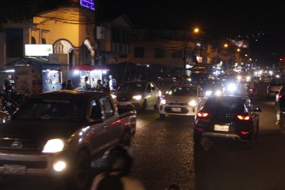 Durán antes del toque de queda, el 15 de marzo.