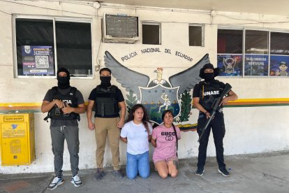 Operativo policial permitió desarticular presunta red de extorsión en Guayas.