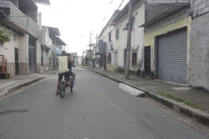 Lugar donde ocurrió el crimen en el Guasmo Sur.
