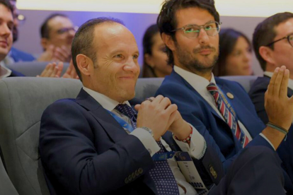 Francisco Egas, durante la votación del 17 de marzo.