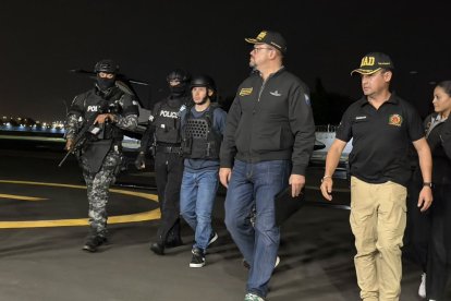 John Reimberg estuvo presente en la llegada del criminal.