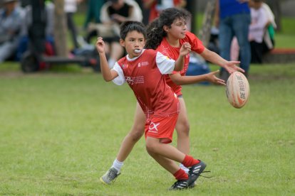 Sara Vásconez durante uno de los últimos entrenamientos de Cóndores previo al viaje a Mónaco.