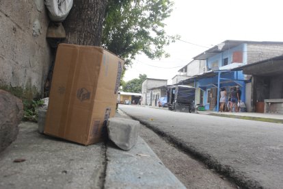 En este lugar se registró un charco de sangre.
