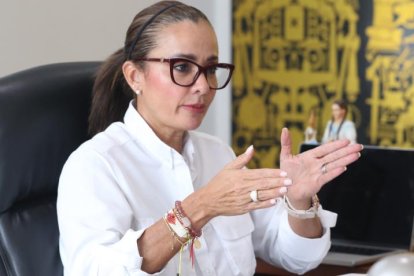 Marcela Aguiñaga, prefecta del Guayas.