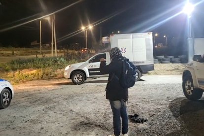 El parqueadero del centro de diversión nocturna en Huachi Grande, paso lateral sur, fue el escenario donde asesinaron al guardia de seguridad