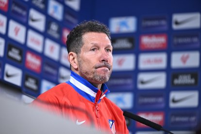 Diego Simeone, entrenador de Atlético de Madrid.