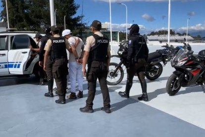 Los sospechosos fueron trasladados a la Unidad de Flagrancia.