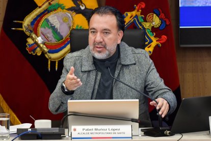 Pabel Muñoz, alcalde de Quito.