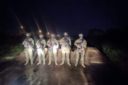 Militares de varios repartos participaron en el operativo anticriminal.