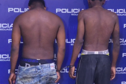 Uno de los detenidos registra antecedentes penales por robo, según informó la Policía.