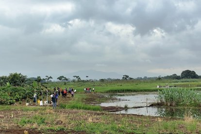 Tras el estruendo, moradores acudieron al sitio del siniestro.