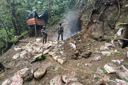El operativo desmanteló un centro de operaciones de Los Lobos.