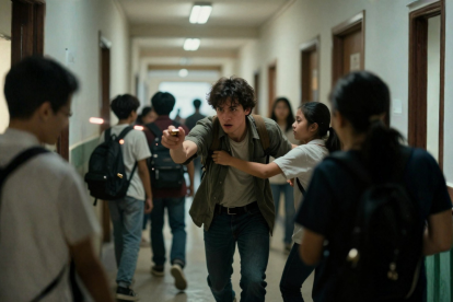 La rápida intervención de un adulto permitió contener al agresor y evitar más víctimas