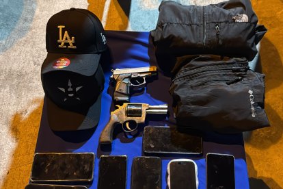 Esta es parte de la evidencia que encontraron los policías.