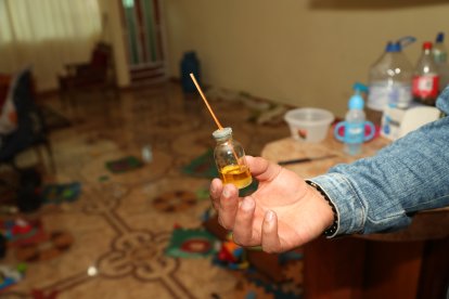 Este era el incienso que pretendía prender el inquilino antes de que ocurra la tragedia.